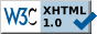 Valid XHTML 1.0 document